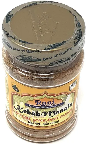 Miniatura 5 de Rani Kebab Masala Mezcla de especias indias para platos de carne, tarro PET de 3 onzas (3.00 oz) ~ Todo natural, sin sal Vegano Sin