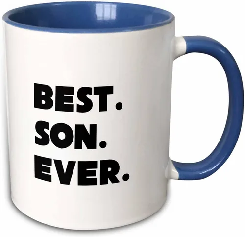 Miniatura 9 de 3dRose mug_192748_1 Best Son Ever - Taza de cerámica, 11 onzas Blanco