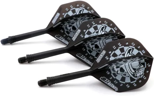 Miniatura 3 de CUESOUL JAZZ-METAL ROST - Eje de dardos integrado y vuelos de forma estándar, juego de 3 piezas CS-JMAK51XKLTB