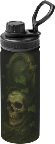Miniatura 11 de Scarlet Eye Printed Insulated Water Bottle, 18oz Stainless Steel Funny Travel Mug, Leakproof Hot & Cold for Sports, Gym, Hiking
