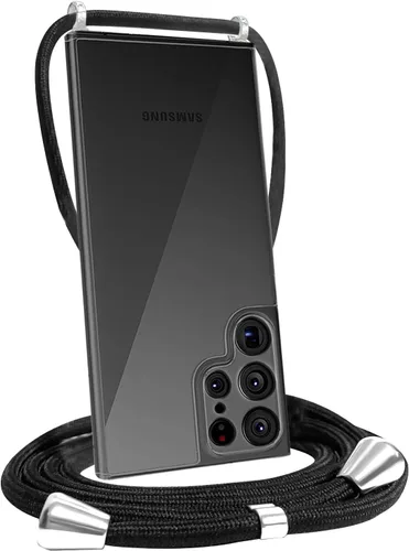 Miniatura 17 de Funda transparente compatible con Samsung Galaxy S22 Ultra con correa ajustable para el cuello, funda cruzada para Galaxy S22 Ultra, TPU