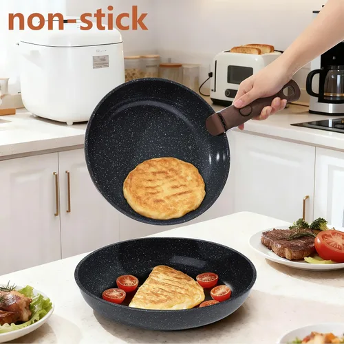 Miniatura 4 de Juego de utensilios de cocina de cerámica de 15 piezas con mango desmontable para ollas y sartenes antiadherentes (negro)