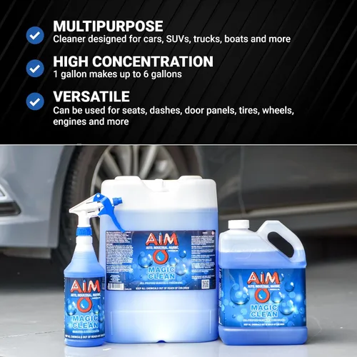 Miniatura 6 de AIM Chemicals Magic Clean - Limpiador multiusos para detalles industriales y de automóviles, limpia automóviles, camiones, SUV, barcos, caravanas