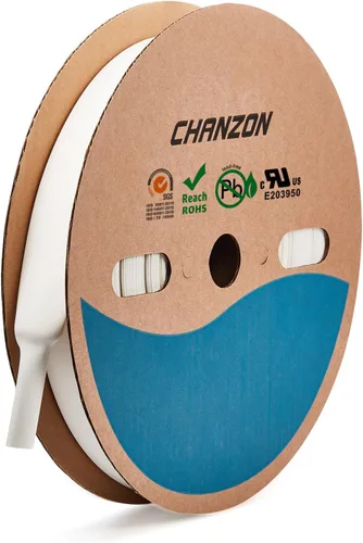 Miniatura 26 de CHANZON - Tubo termorretráctil de poliolefina de 2:1, relación 3/16" (5mm), rollo de 8 pies (2.5M de longitud total), funda transparente