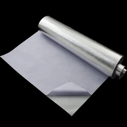 Miniatura 4 de BBTO Lámina Reflectante de Calor con Respaldo Adhesivo de Fibra de Vidrio Aluminizada Cinta de Escudo Térmico Barrera de Protección Material Plateado