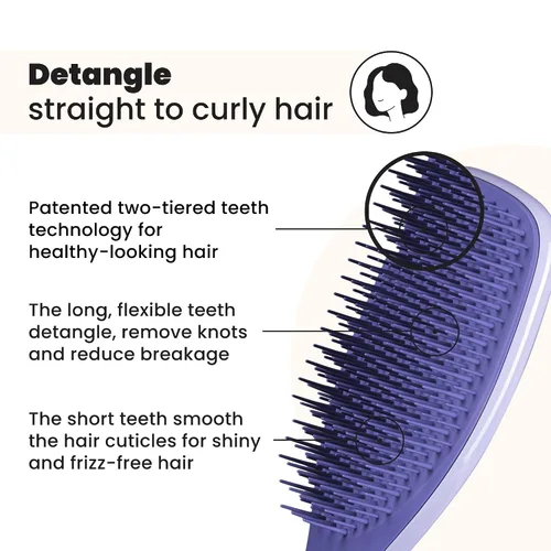 Miniatura 2 de Tangle Teezer Cepillo desenredante definitivo para cabello húmedo y seco, elimina nudos y reduce la rotura para todo tipo de cabello, exclusivo