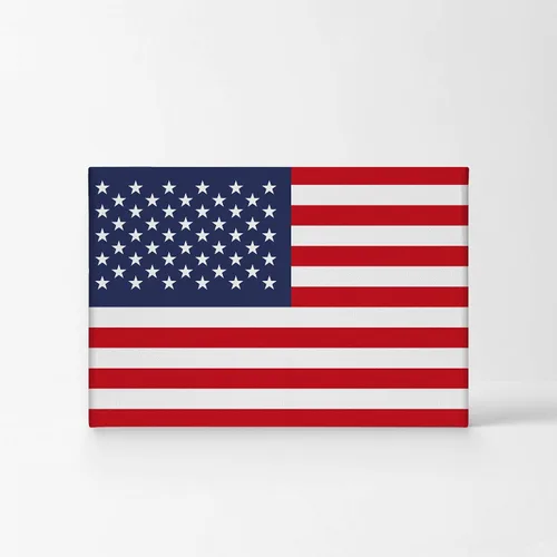 Miniatura 2 de Smile Art Design Lienzo impreso con la bandera de Estados Unidos, arte de pared con bandera de Estados Unidos, decoración del hogar, sala de estar