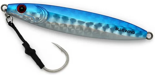 Miniatura 26 de BLUEWING Señuelos de pesca para agua salada de paso lento, plantillas verticales de 2.82 oz-35.27 oz cebo de hundimiento de peces con gancho