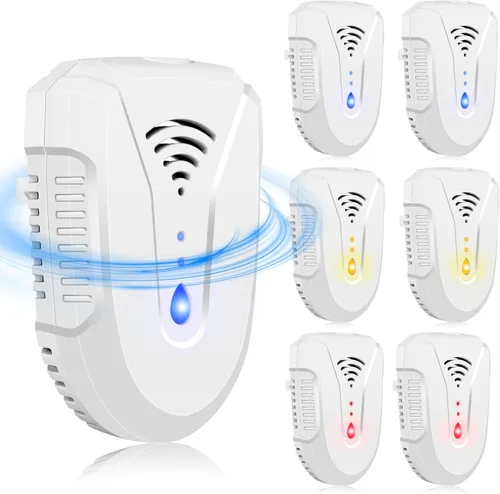 2026 Upgraded Ultrasonic Pest Repeller 6 Pack, Mouse Repellent Indoor Ultrasonic Plug in, Pest Control for Bugs Roaches Insects Mice Spiders Flies