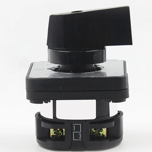 Miniatura 2 de Interruptor selector de cambio universal, interruptor de transferencia de potencia, 3 posiciones 4 terminales, LW8-10 D101/1 220V 10A Motor