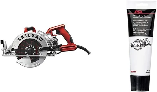 SKIL SAW SPT77WML-01 - Sierra circular ligera de 15 amperios y 7-1/4 pulgadas y lubricante de sierra helicoidal 80111, color negro