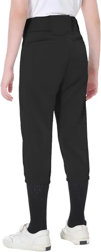 Miniatura 3 de beroy Pantalones de sóftbol para niños, pantalones de béisbol para niñas y niños, pantalones de práctica con bolsillos