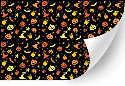 Miniatura 45 de HTV4U Vinilo de transferencia de calor con estampado de Halloween (zigzag de Halloween, 18.5 pulgadas x 3 yardas), papel de transferencia de prensa