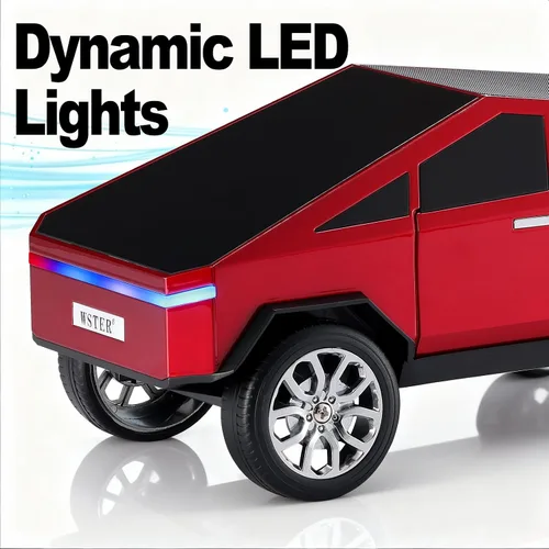Miniatura 8 de WSTER Cyber Pickup - Altavoz Bluetooth con pantalla LED, regalo considerado para fanáticos del diseño de automóviles y usuarios de audio, TWS