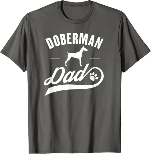 Miniatura 84 de Doberman Dad - Camiseta para amante del dueño del perro, Negro, S