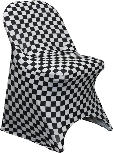 Miniatura 58 de YOUR CHAIR COVERS - Funda para silla plegable de elastano azul claro - Funda de cojín tapizada plegable elástica ajustable extraíble lavable