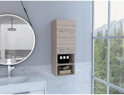 Miniatura 2 de Tuhome Mueble de baño Mila - Gris claro - Material de madera de ingeniería