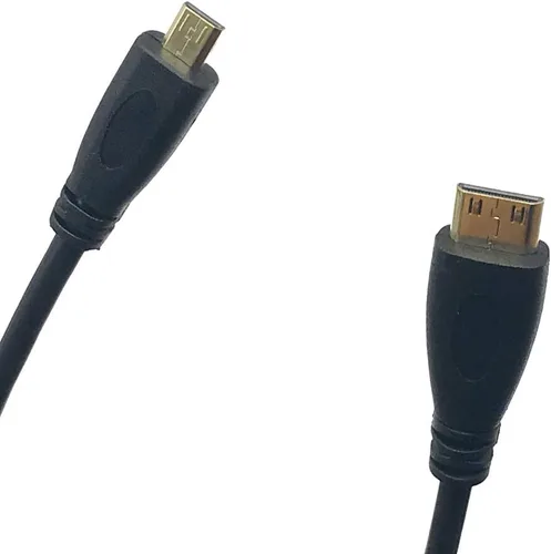 Miniatura 2 de Seadream Paquete de 2 cables adaptadores de conector micro HDMI tipo D macho a mini HDMI tipo C macho (1 pie 2 unidades)