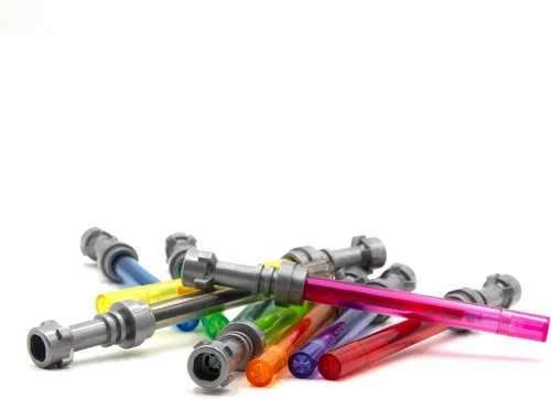 Miniatura 3 de IQ LEGO - Bolígrafo de gel con sable de luz de Star Wars, paquete de 10 (53116), arcoíris de 10 colores, bolígrafos recargables para adolescentes