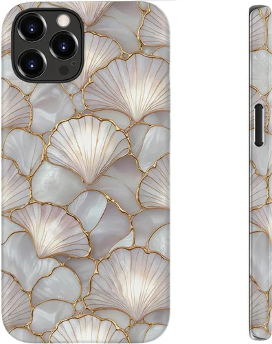 Miniatura 70 de bemal Funda para iPhone 12 Mini, estética, vintage, floreciente, peonía, concha, femenina, compatible con MagSafe, moderna, única, moderna, moderna
