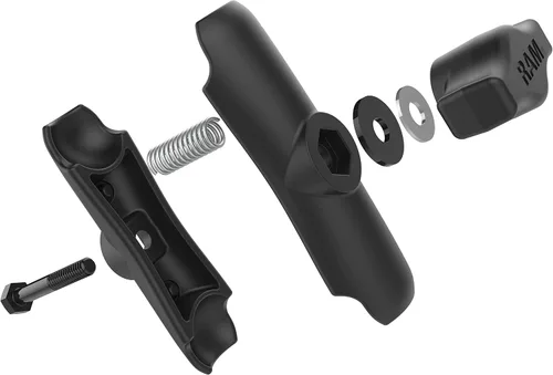 Miniatura 4 de RAM Mounts RAM-B-201U Brazo de doble zócalo (mediano) compatible con componentes de bola RAM B Tamaño 1