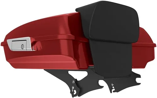 Miniatura 165 de King Tour Pack para Harley Alpine Green, cierre de paquete turístico, portaequipajes superior, soporte de montaje negro, placa de metal para Harley