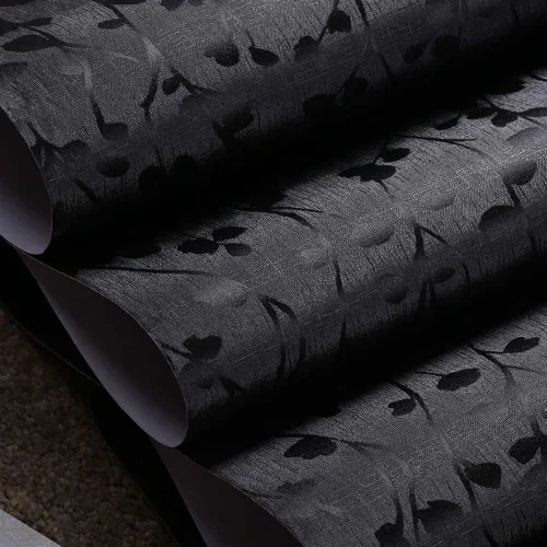 Miniatura 3 de TAOGIFT Papel adhesivo de vinilo para despegar y pegar, papel de contacto de rama negra, papel tapiz decorativo extraíble para gabinetes