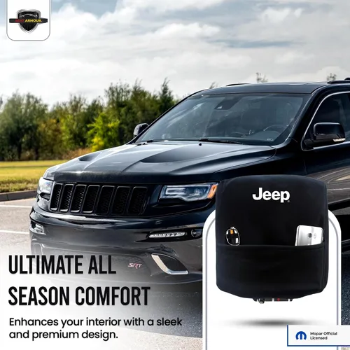 Miniatura 7 de Cubierta de reposabrazos de consola premium para Jeep Grand Cherokee 2011-2019 – Protector de tapa de consola suave, lavable a máquina – Fácil