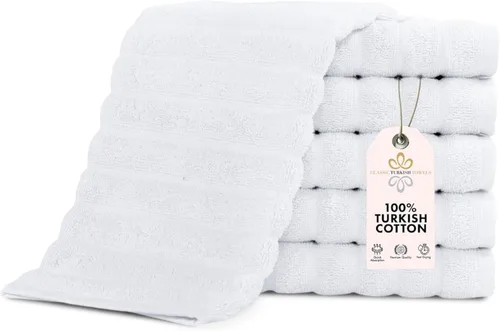 Miniatura 32 de Classic Turkish Towels - Juego de toallas de baño de algodón extragrande de alta calidad, gruesas y absorbentes, toallas de baño de lujo acanaladas