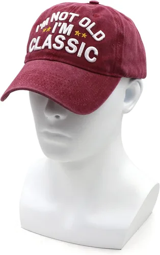 Miniatura 8 de Divertidos regalos de jubilación o cumpleaños sombreros para hombres y mujeres, gorra de béisbol clásica I'm Not Old Regalos para papá, abuelo
