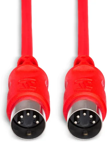 Miniatura 4 de Hosa MID-310RD Cable MIDI DIN de 5 pines a DIN rojo de 5 pines, 10 pies