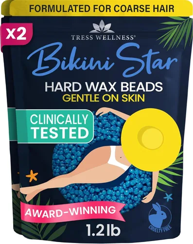 Miniatura 17 de Tress Wellness Cuentas de cera, seguras para la piel, probadas dermatológicamente, kit para bikini en casa, brasileño y cuerpo completo, lavanda
