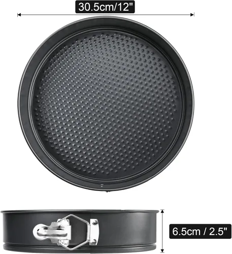 Miniatura 5 de Webake Springform - Molde para tartas de queso de 12 pulgadas, antiadherente con parte inferior extraíble, molde grande para hornear para Navidad