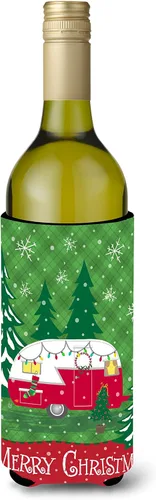 Miniatura 10 de Caroline's Treasures VHA3003LITERK Let's Adventure Glamping Trailer Botella de vino Hugger Botella Enfriador Manga Abrazador Lavable a Máquina