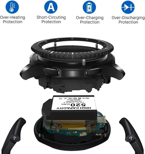 Miniatura 2 de Batería para Samsung Gear S3 Frontier SM-R760 y Gear S3 Classic, 520mAh 3.85V Batería de repuesto para SM-R770 BR760 R765 EB-BR760ABE GH43-04699A