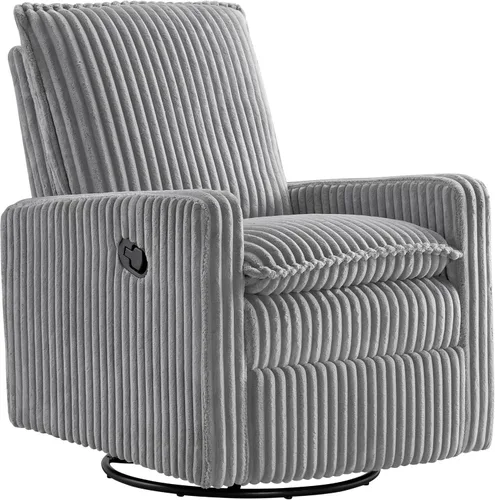 Miniatura 11 de Oxford Baby Uptown Power Sillón Reclinable/Mecedora, Pana, Gris Ceniza