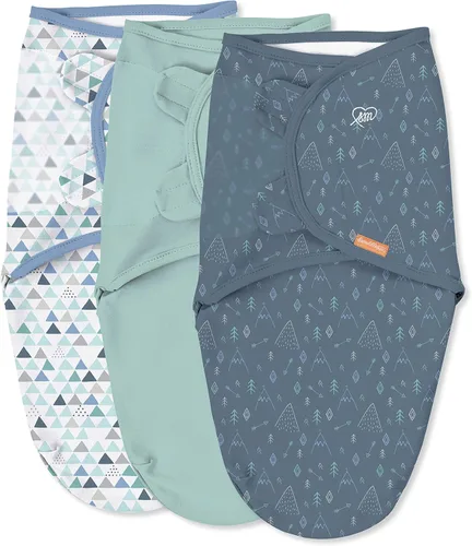 Miniatura 2 de SwaddleMe Ingenuity - Manta original para envolver de 3 a 6 meses, paquete de 3 unidades (Mountaineer) y por Ingenuity Original Swaddle - Talla S/M