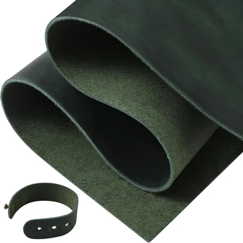 Miniatura 15 de RingSun Hojas de cuero genuino para manualidades de cuero, 12 x 12 pulgadas, cuero de grano completo para herramientas, costura artesanal
