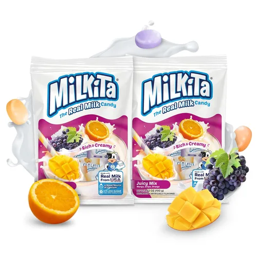 Miniatura 32 de Milkita Bites - Caramelos de leche – Dulces saludables bajos en azúcar con leche real para niños y adultos – Tamaño de bocado, caramelo sin gluten