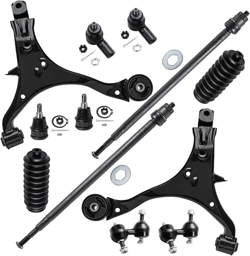 Miniatura 88 de Detroit Axle - Kit de extremo delantero para Ford 1998-2001 Explorer Mercury Mountaineer, 4 barras estabilizadoras delanteras y traseras, 2 brazos