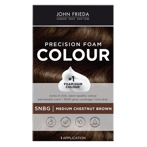 Miniatura 13 de Espuma de color John Frieda, precisión 4R Rojo Oscuro Marrón