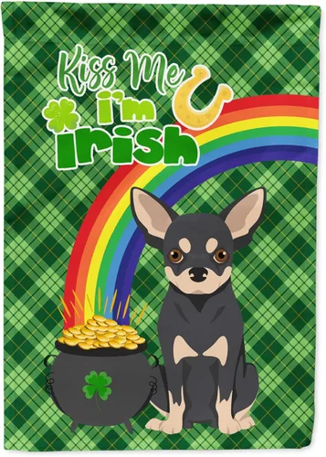 Miniatura 177 de Caroline's Treasures WDK4731GF - Bandera decorativa para jardín del día de San Patricio, color negro y tostado, Airedale Terrier, para jardín