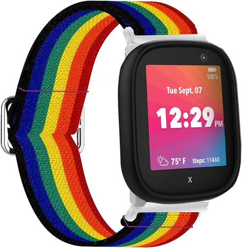 Miniatura 16 de Lamshaw Compatible con XPLORA X6 Play Band, correa de repuesto ajustable de nailon elástico de liberación rápida, accesorios compatibles con XPLORA