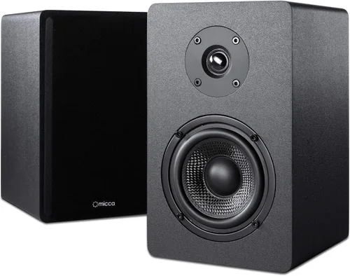 Miniatura 8 de Micca MB42-C - Altavoz de canal central para cine en casa, sonido envolvente, pasivo, de 2 vías (negro, cada uno)
