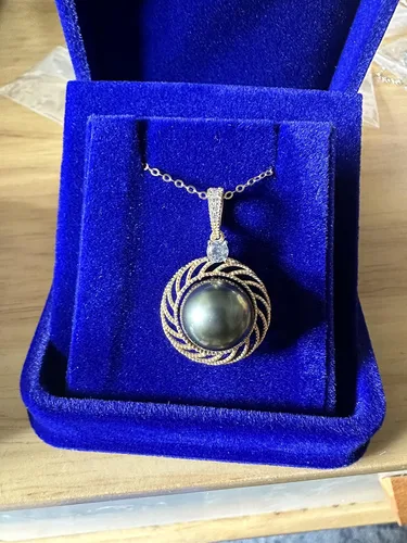 Miniatura 5 de Gifts for Women Wife gifts Anniversary Tahitian Black Pearl Necklaces for Women-Jewelry Gifts for Mom Girlfriend Her - Birthday Christmas Mothers