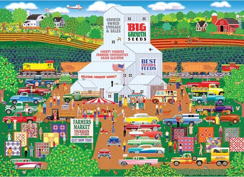 Miniatura 11 de RoseArt - Home Country - Dozing Bear Lodge - Rompecabezas de 1000 piezas para adultos