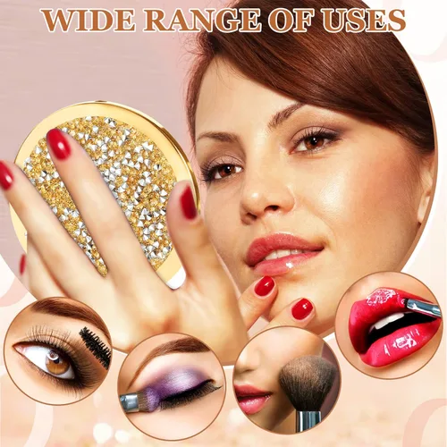 Miniatura 6 de Cindeer 12 Piezas Espejo Compacto Pequeño Plegable de Bolsillo Espejo de Maquillaje Redondo Portátil Espejo Cosmético con Aumento 1X/2X Espejo
