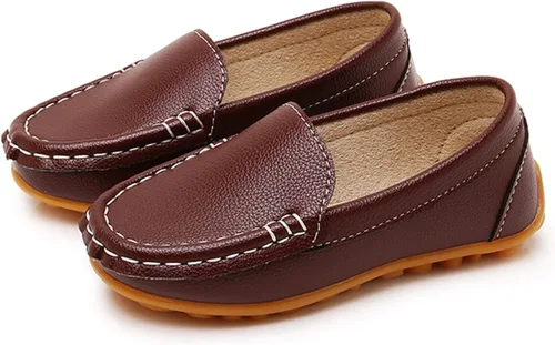 Miniatura 3 de RVROVIC Mocasines planos Oxford de piel sintética para niños y niñas (niño pequeñoniño pequeño)