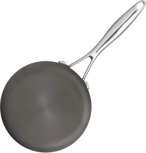 Miniatura 2 de Amazon Basics Mini cacerola con tapa, 1.9 cuartos, aluminio antiadherente anodizado duro, gris
