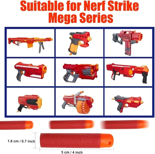Miniatura 3 de Paquete de recarga de 60 mega dardos para la serie N-Strike Mega